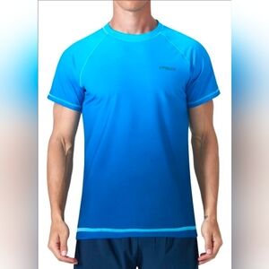 KPSUN Men's Rashguard Swim Shirts UPF 50+ UV Protection Size Large